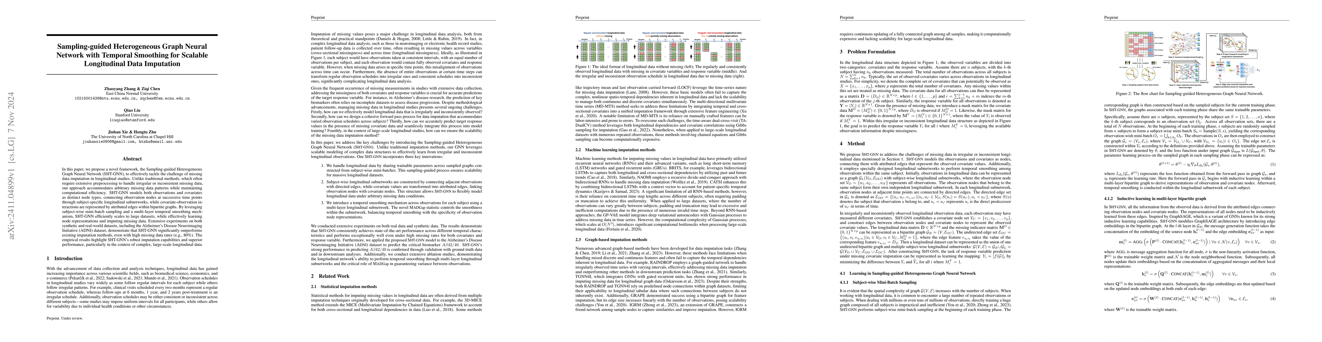 Thumbnail for Sampling-guided Heterogeneous Graph Neural Network with Temporal
  Smoothing for Scalable Longitudinal Data Imputation