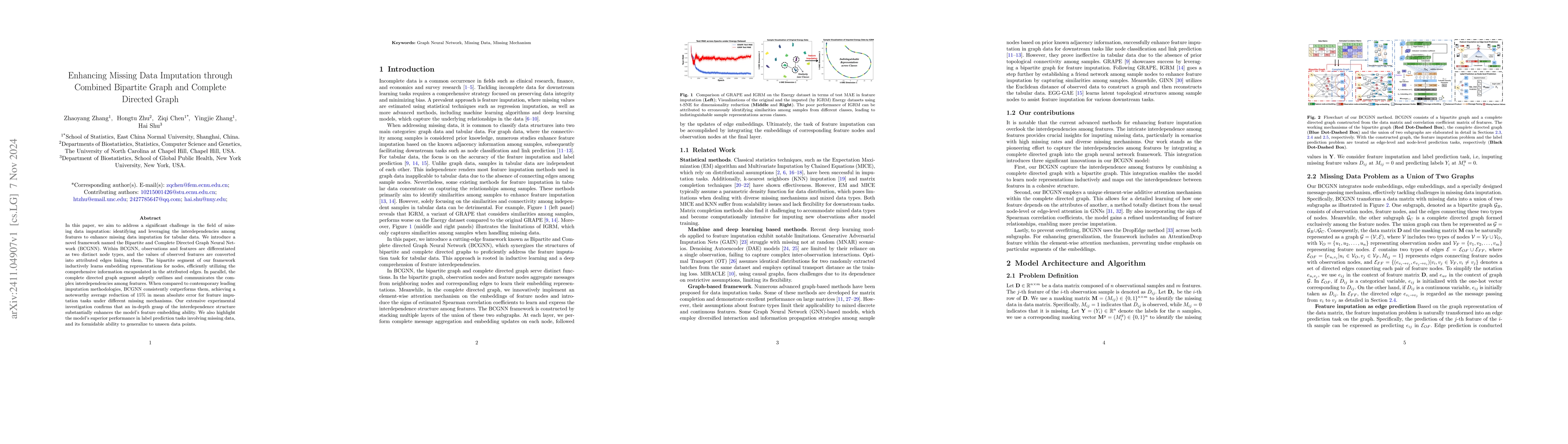 Thumbnail for Enhancing Missing Data Imputation through Combined Bipartite Graph and
  Complete Directed Graph