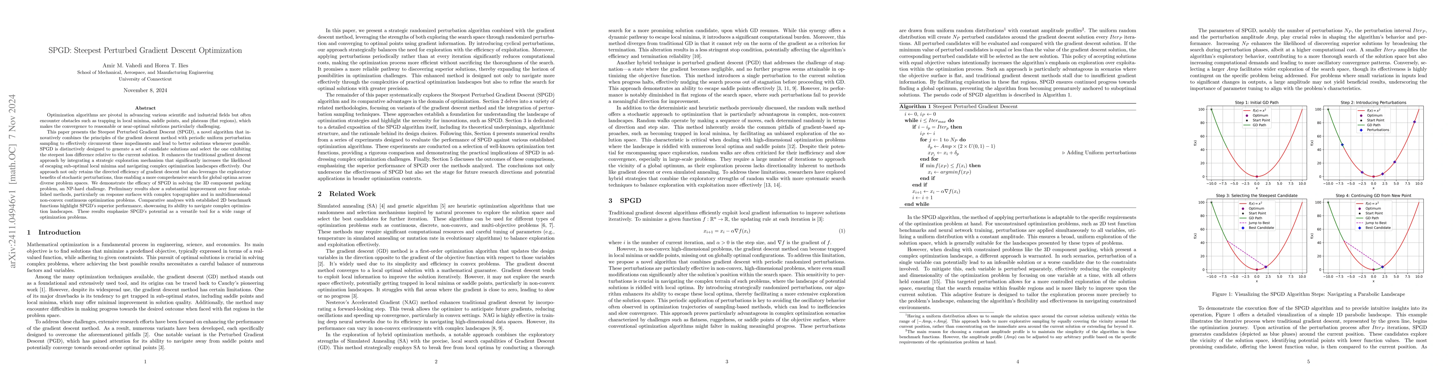 Thumbnail for SPGD: Steepest Perturbed Gradient Descent Optimization