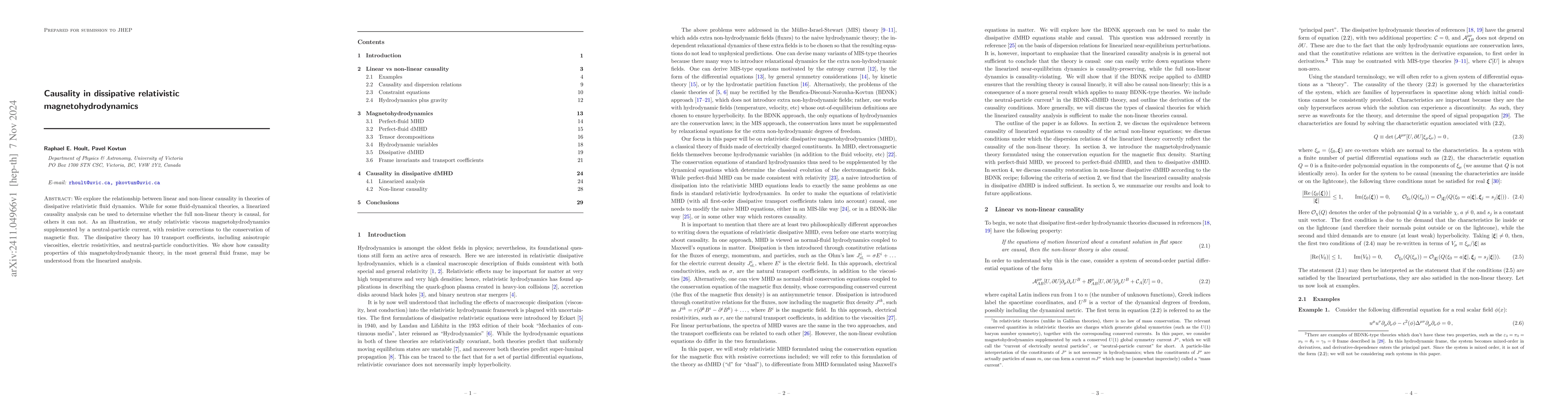 Thumbnail for Causality in dissipative relativistic magnetohydrodynamics