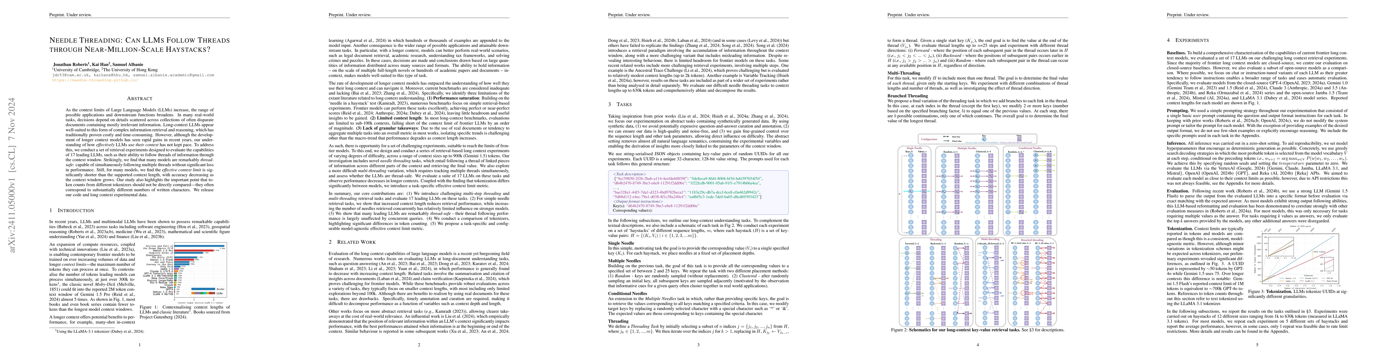 Thumbnail for Needle Threading: Can LLMs Follow Threads through Near-Million-Scale
  Haystacks?