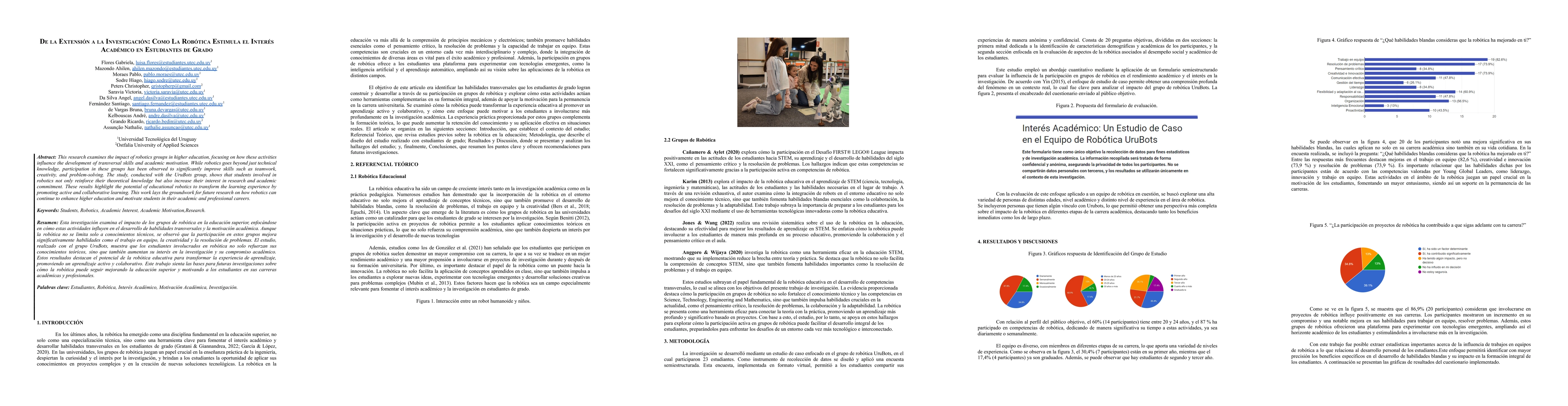 Thumbnail for De la Extensión a la Investigación: Como La Robótica Estimula el
  Interés Académico en Estudiantes de Grado