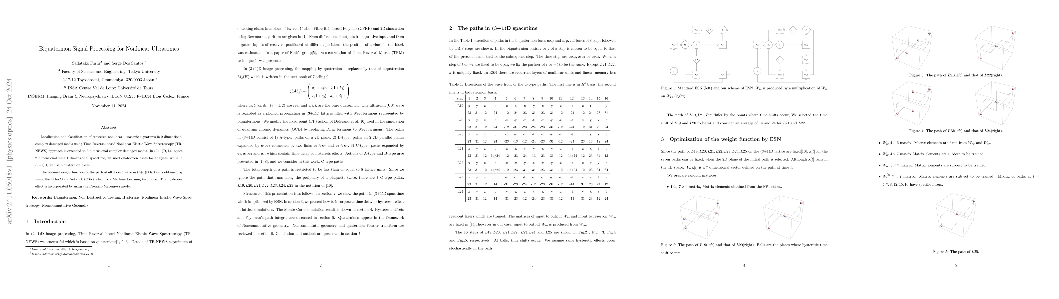 Thumbnail for Biquaternion Signal Processing for Nonlinear Ultrasonics