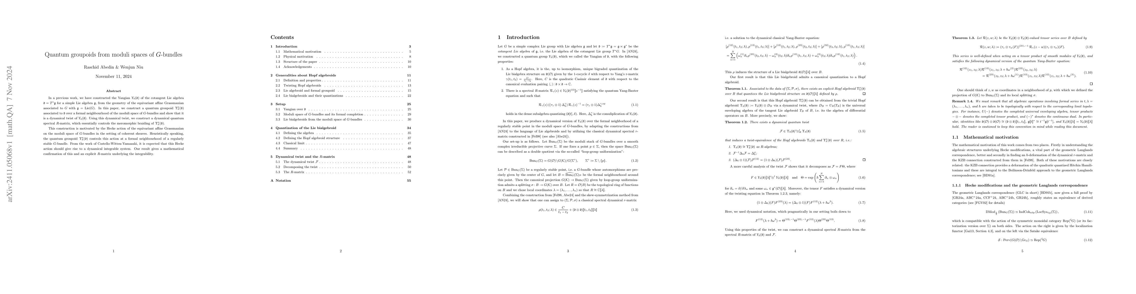Thumbnail for Quantum groupoids from moduli spaces of $G$-bundles