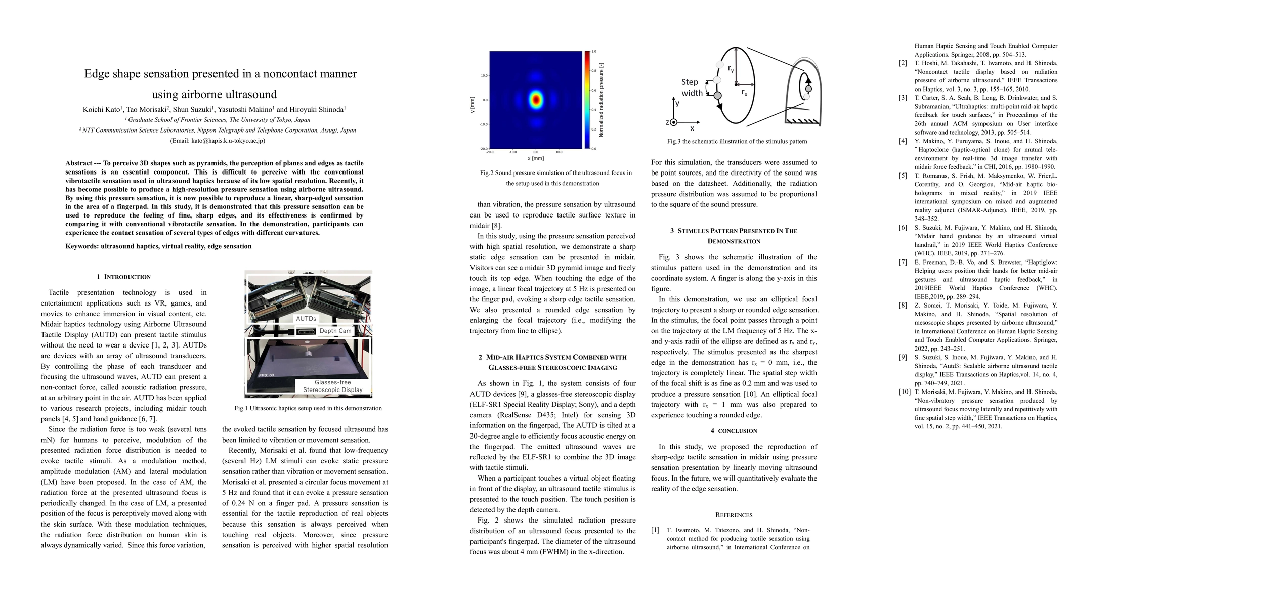 Thumbnail for Edge shape sensation presented in a noncontact manner using airborne
  ultrasound