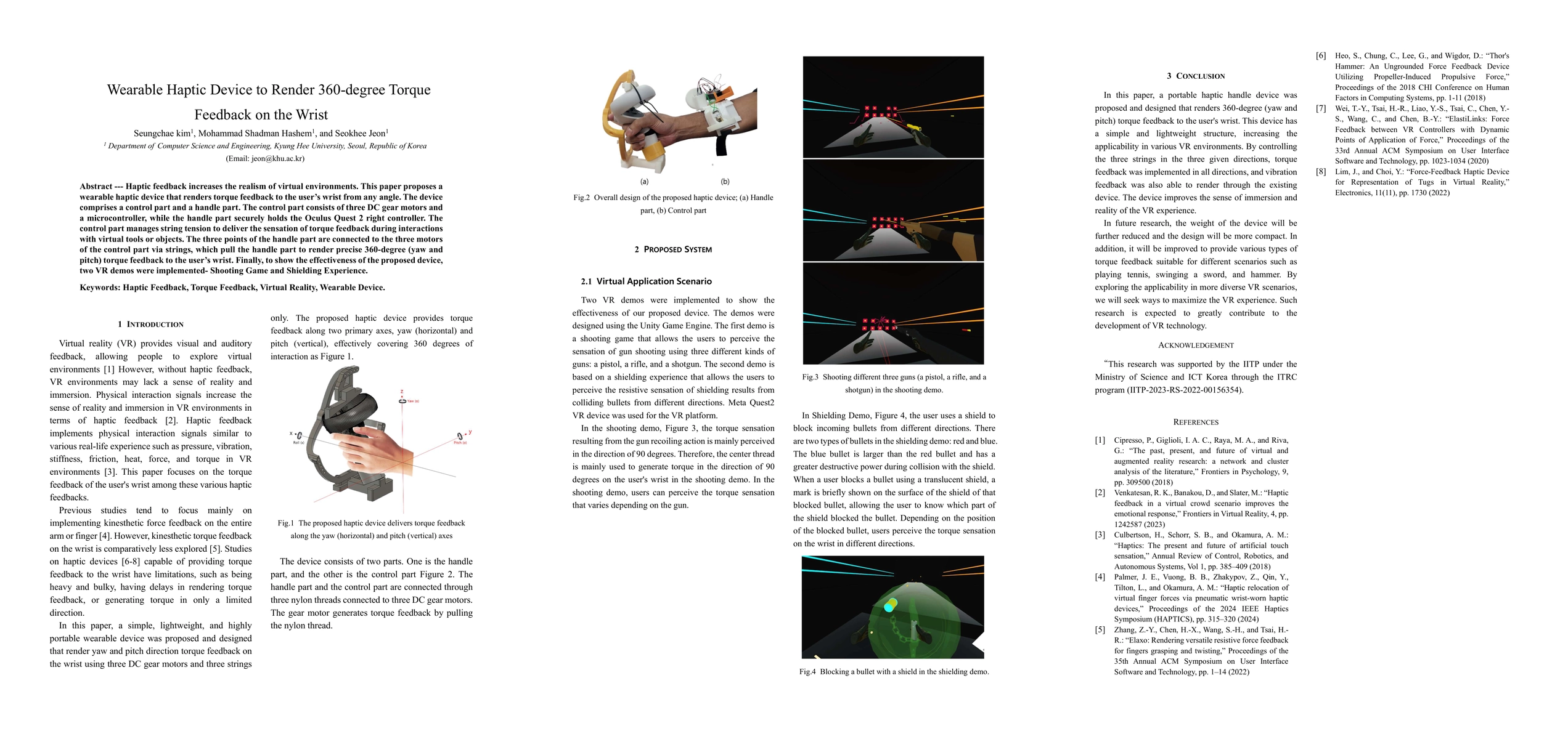 Thumbnail for Wearable Haptic Device to Render 360-degree Torque Feedback on the Wrist