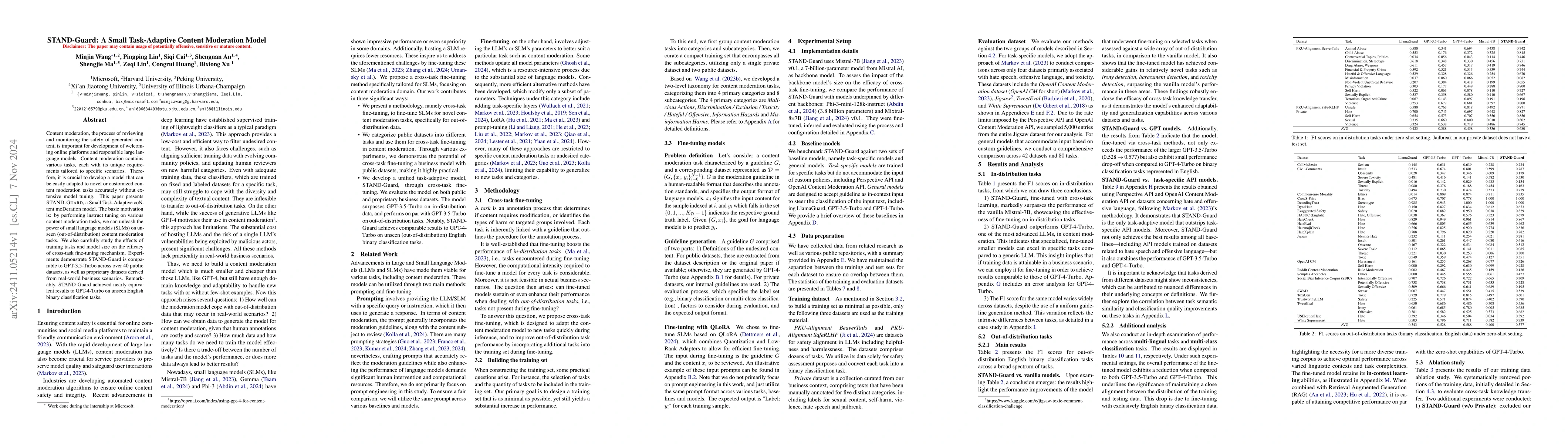 Thumbnail for STAND-Guard: A Small Task-Adaptive Content Moderation Model