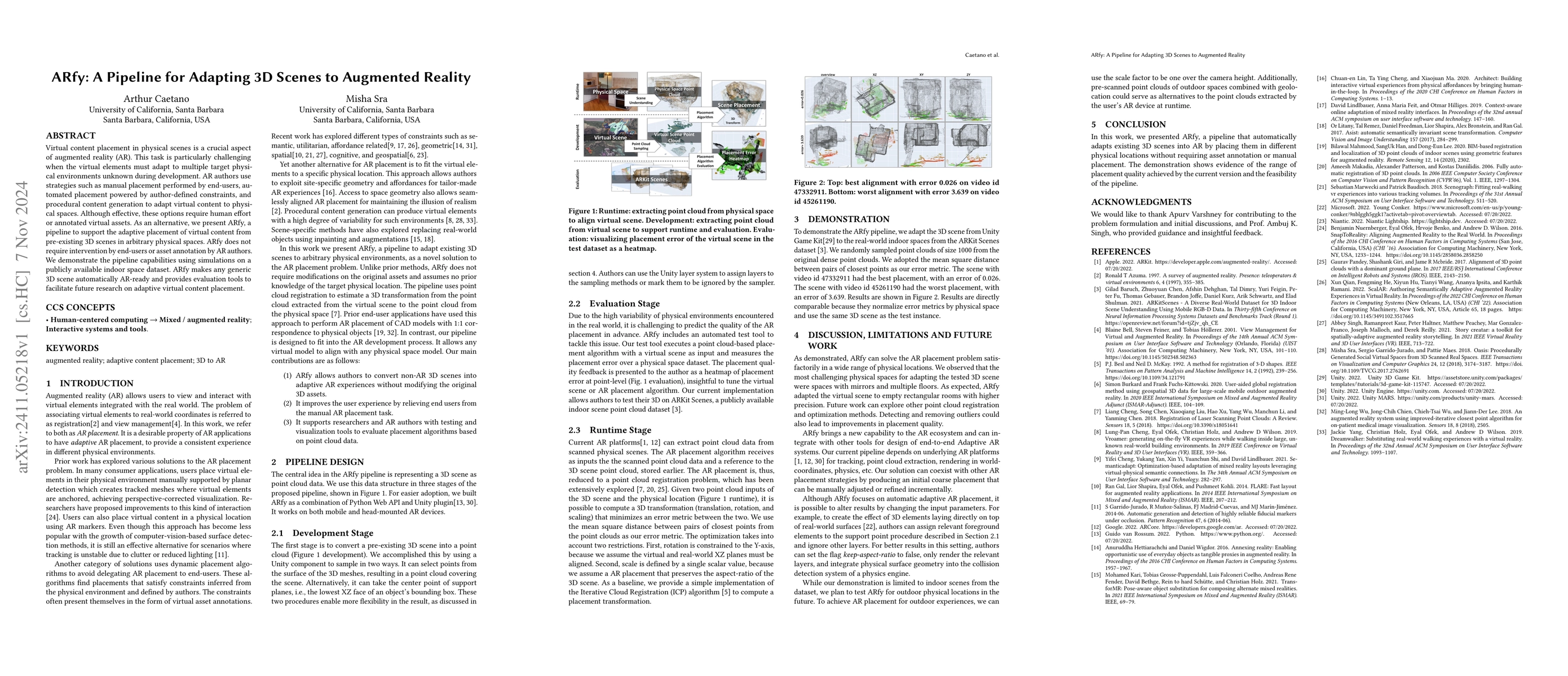 Thumbnail for ARfy: A Pipeline for Adapting 3D Scenes to Augmented Reality