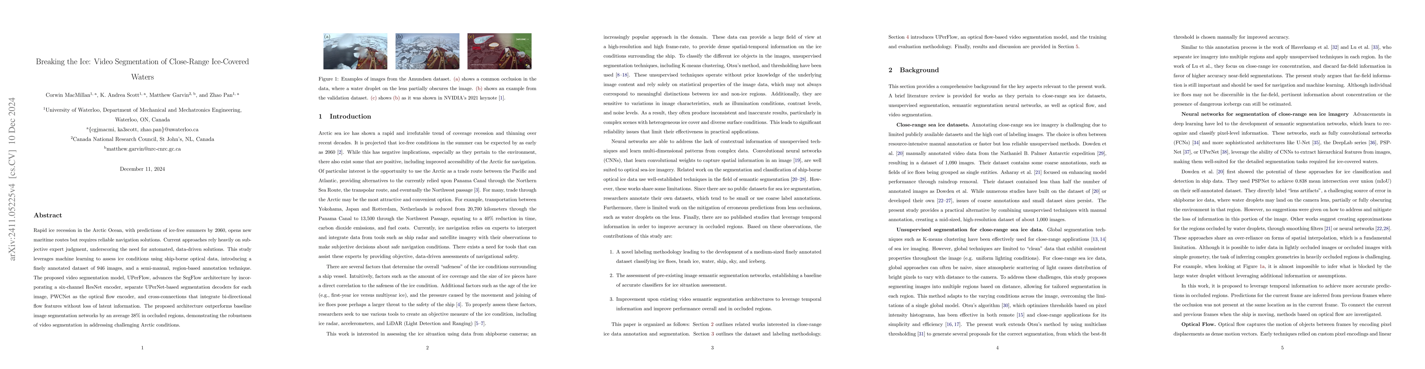 Thumbnail for Breaking The Ice: Video Segmentation for Close-Range Ice-Covered Waters