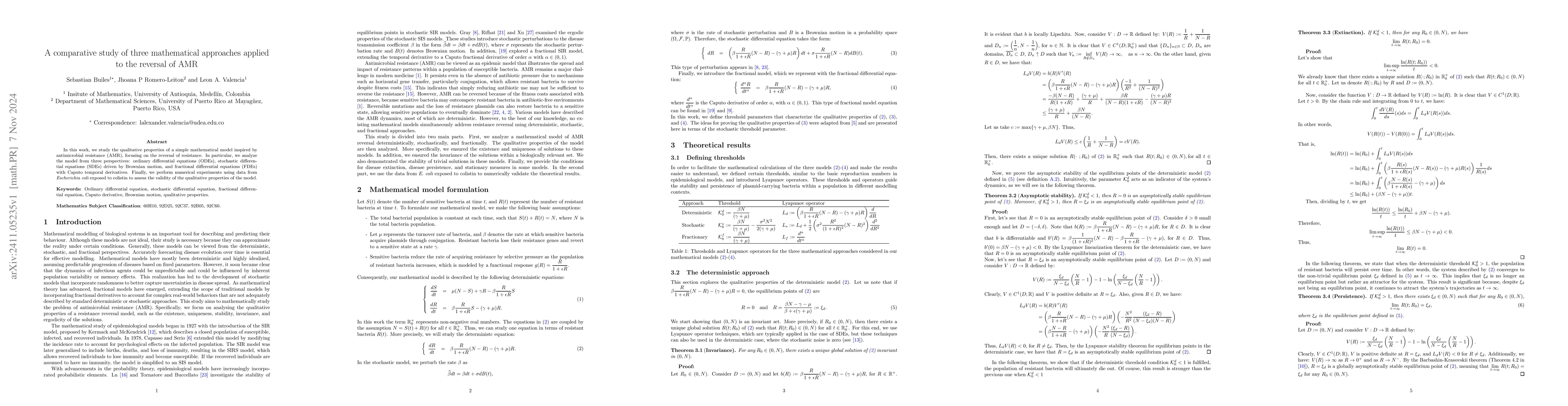 Thumbnail for A comparative study of three mathematical approaches applied to the
  reversal of AMR