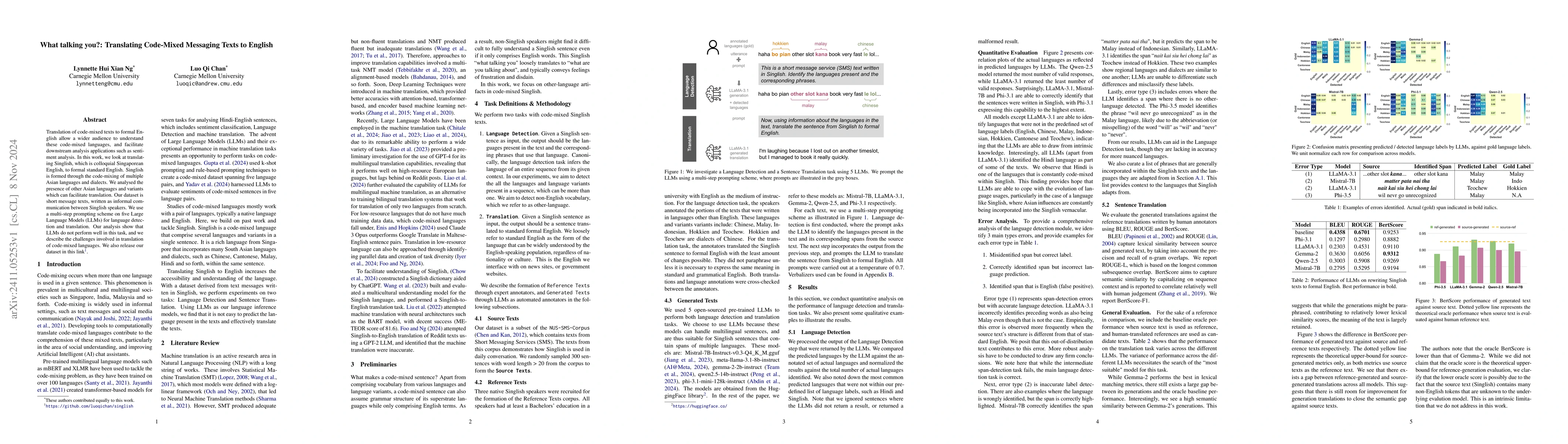 Thumbnail for What talking you?: Translating Code-Mixed Messaging Texts to English