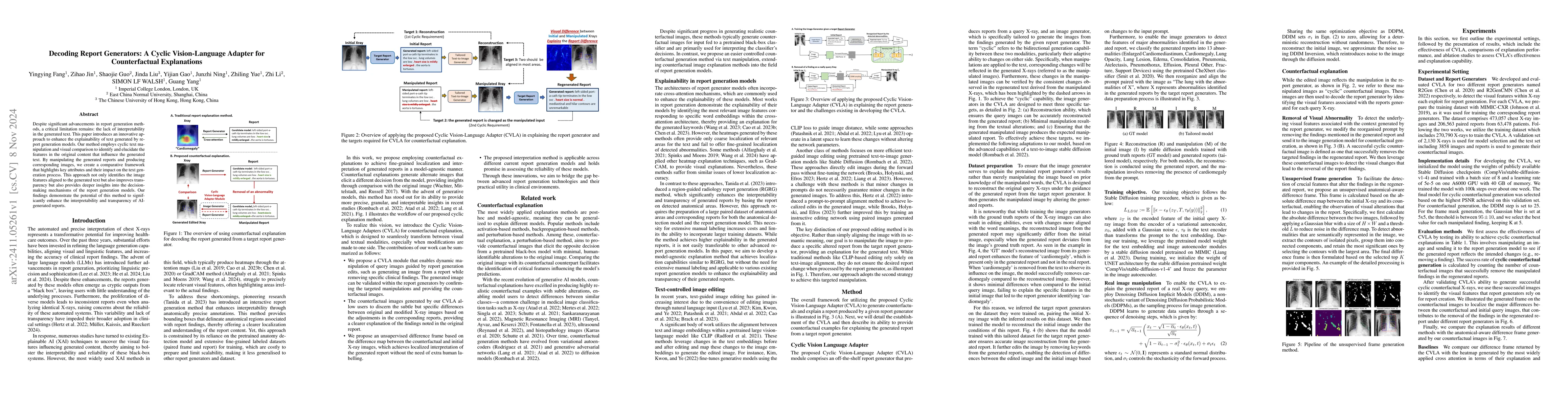 Thumbnail for Decoding Report Generators: A Cyclic Vision-Language Adapter for
  Counterfactual Explanations