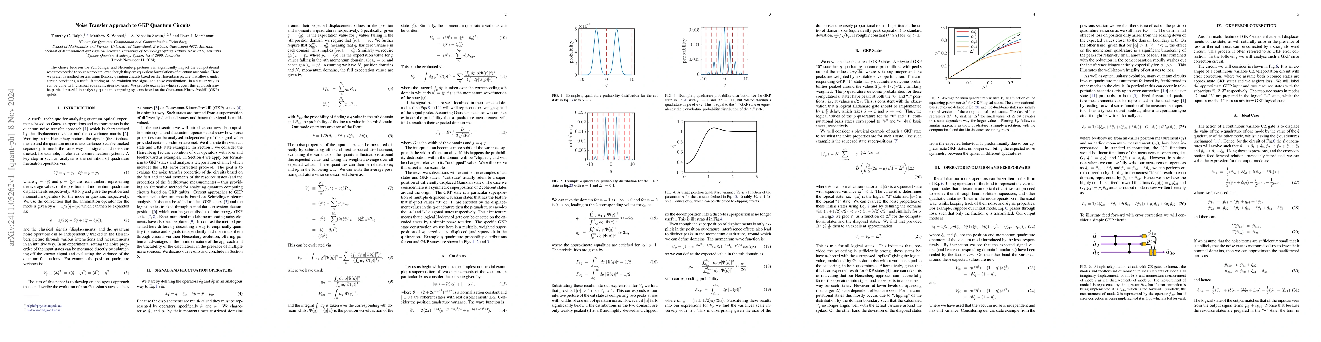 Thumbnail for Noise Transfer Approach to GKP Quantum Circuits