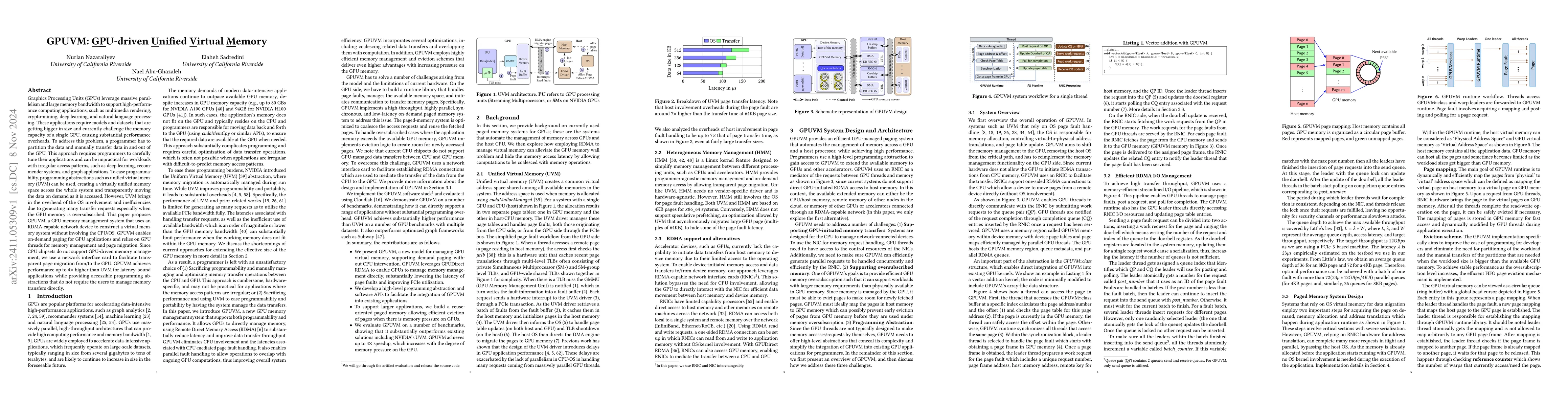 Thumbnail for GPUVM: GPU-driven Unified Virtual Memory