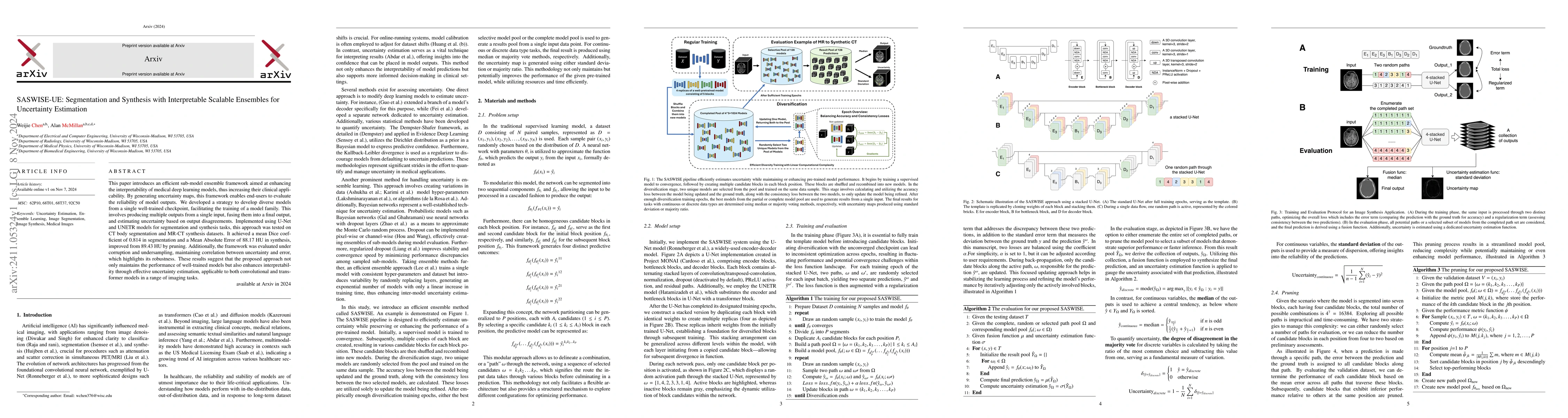Thumbnail for SASWISE-UE: Segmentation and Synthesis with Interpretable Scalable
  Ensembles for Uncertainty Estimation