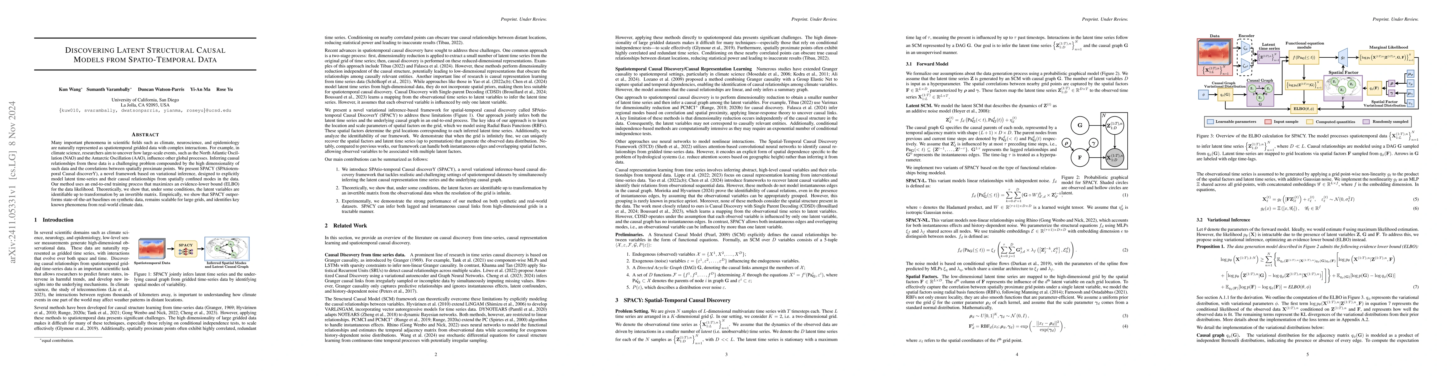 Thumbnail for Discovering Latent Structural Causal Models from Spatio-Temporal Data