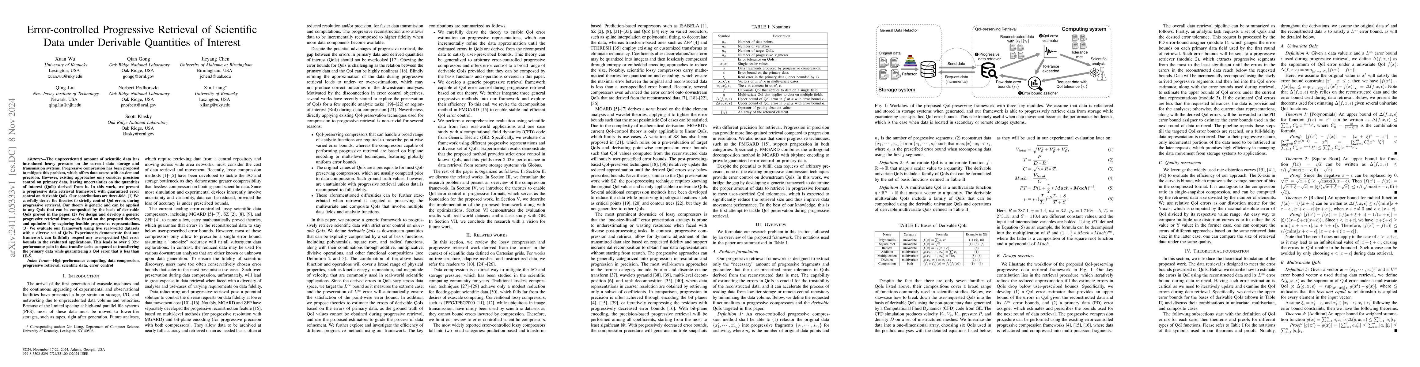 Thumbnail for Error-controlled Progressive Retrieval of Scientific Data under
  Derivable Quantities of Interest