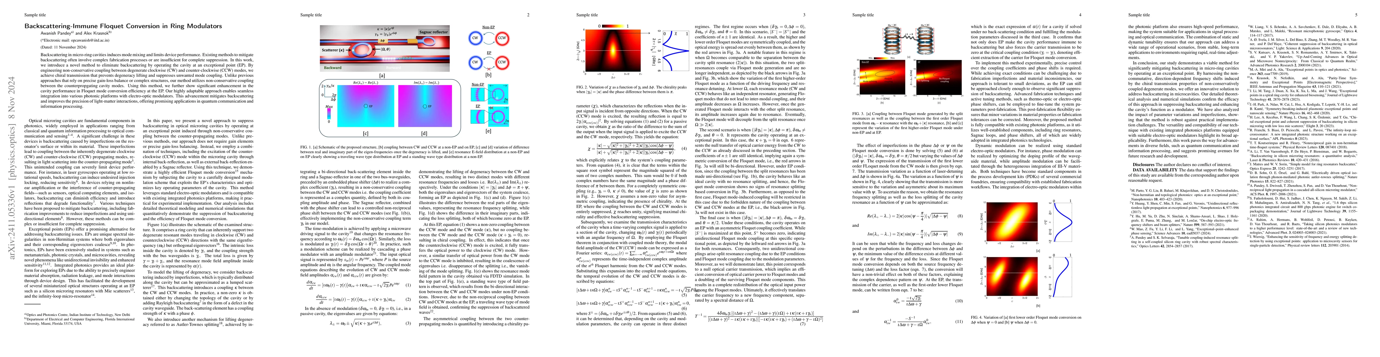 Thumbnail for Backscattering-Immune Floquet Conversion in Ring Modulators