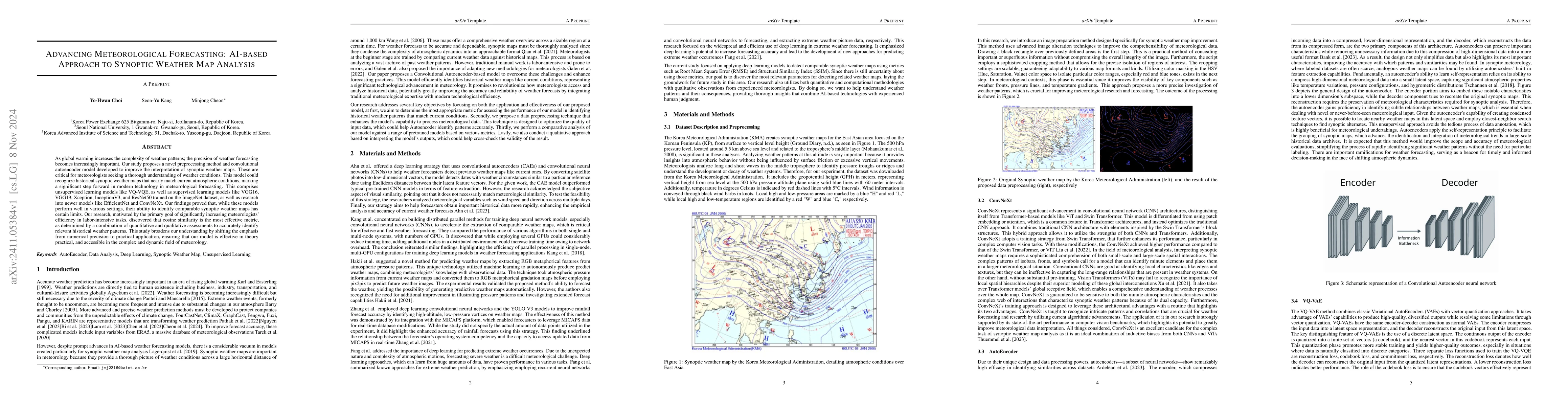 Thumbnail for Advancing Meteorological Forecasting: AI-based Approach to Synoptic
  Weather Map Analysis