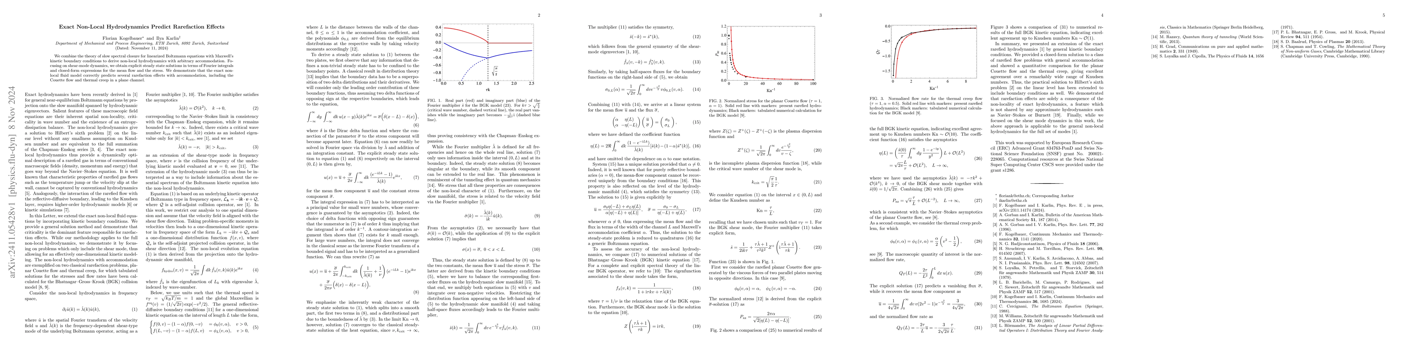 Thumbnail for Exact Non-Local Hydrodynamics Predict Rarefaction Effects