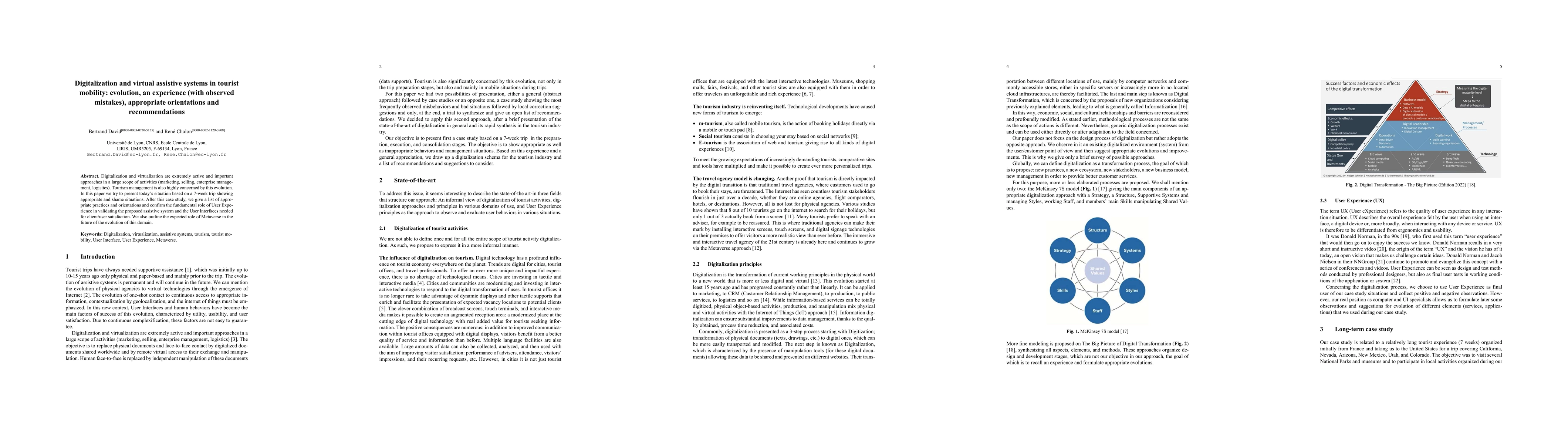 Thumbnail for Digitalization and Virtual Assistive Systems in Tourist Mobility:
  Evolution, an Experience (with Observed Mistakes), Appropriate Orientations
  and Recommendations