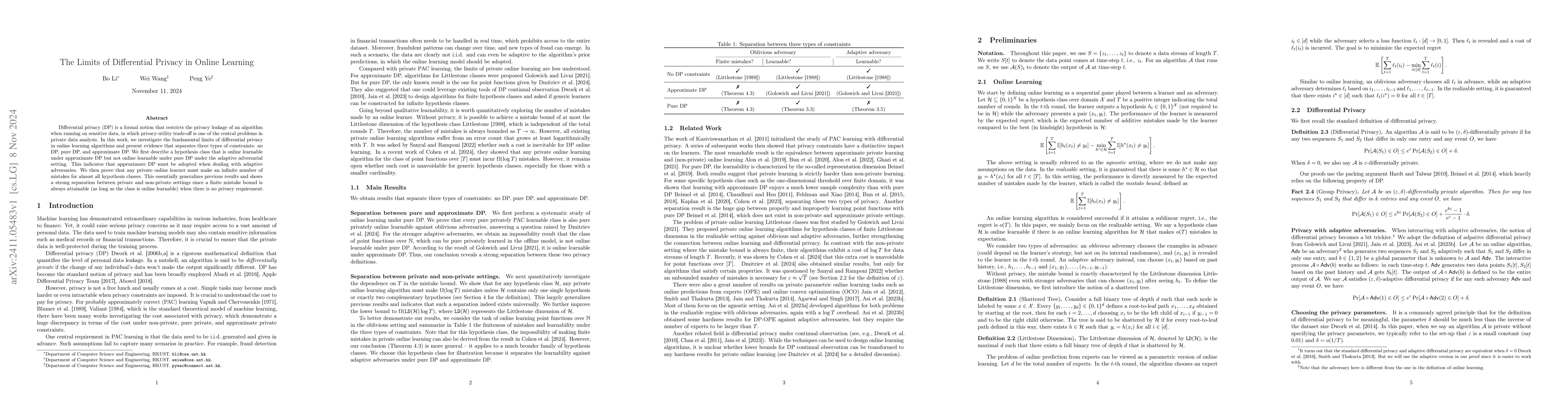 Thumbnail for The Limits of Differential Privacy in Online Learning