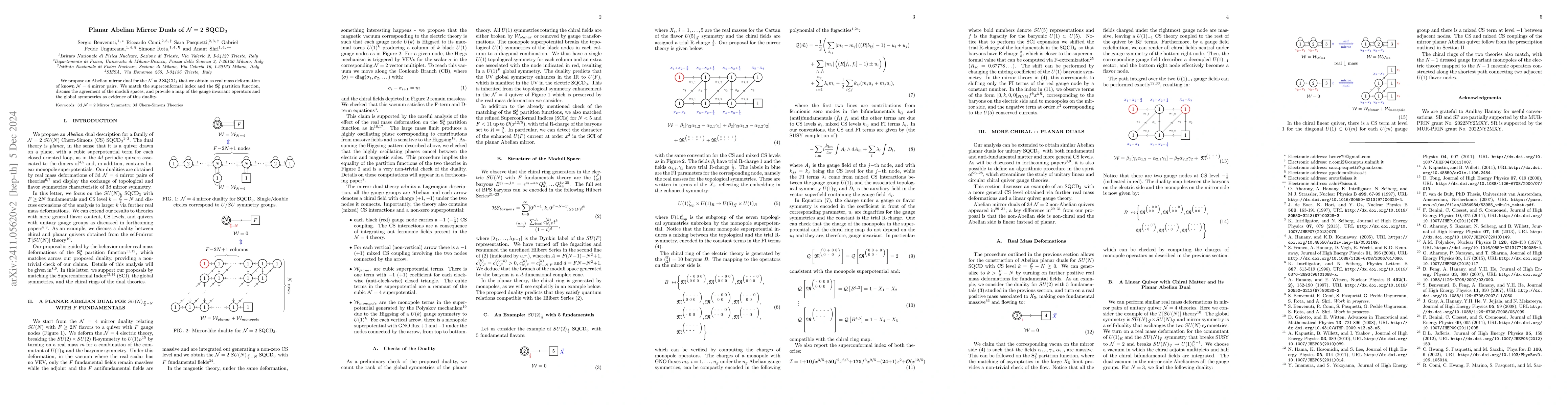 Thumbnail for Planar Abelian Mirror Duals of $\mathcal{N}=2$ SQCD$_3$