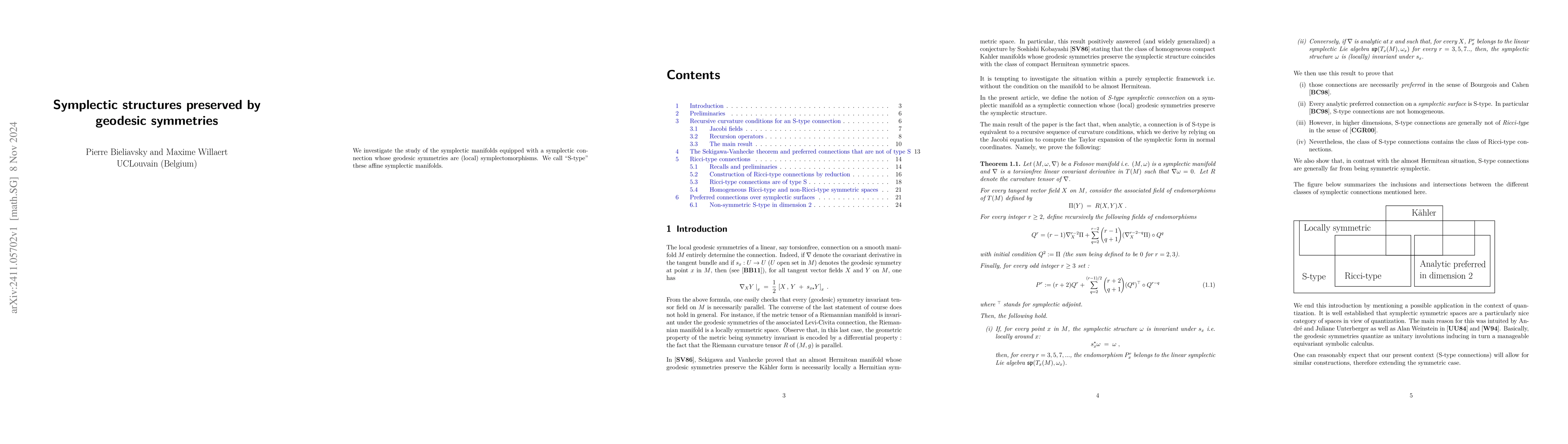 Thumbnail for Symplectic structures preserved by geodesic symmetries
