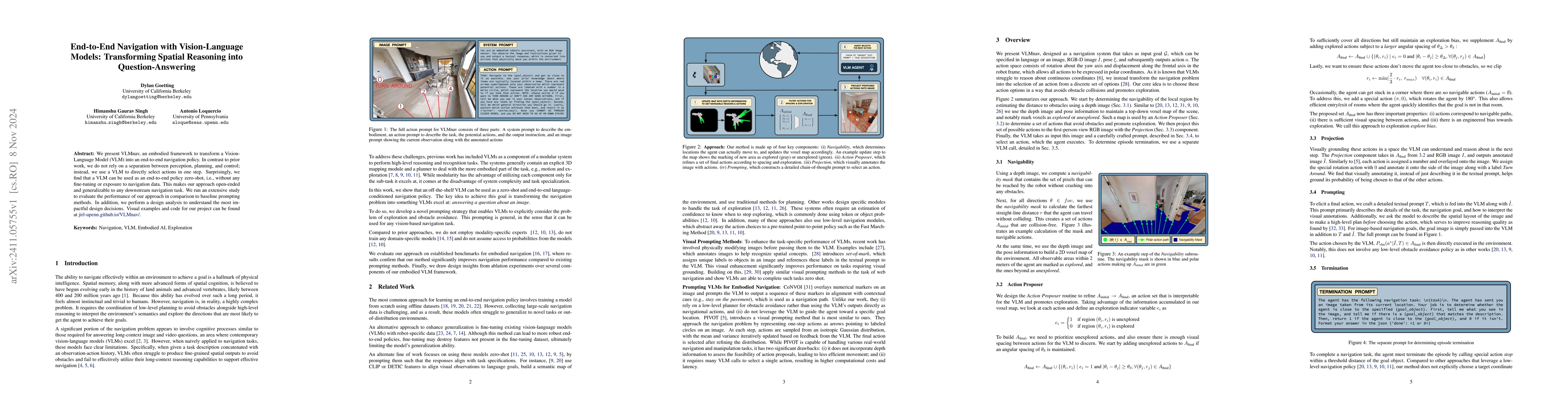 Thumbnail for End-to-End Navigation with Vision Language Models: Transforming Spatial
  Reasoning into Question-Answering
