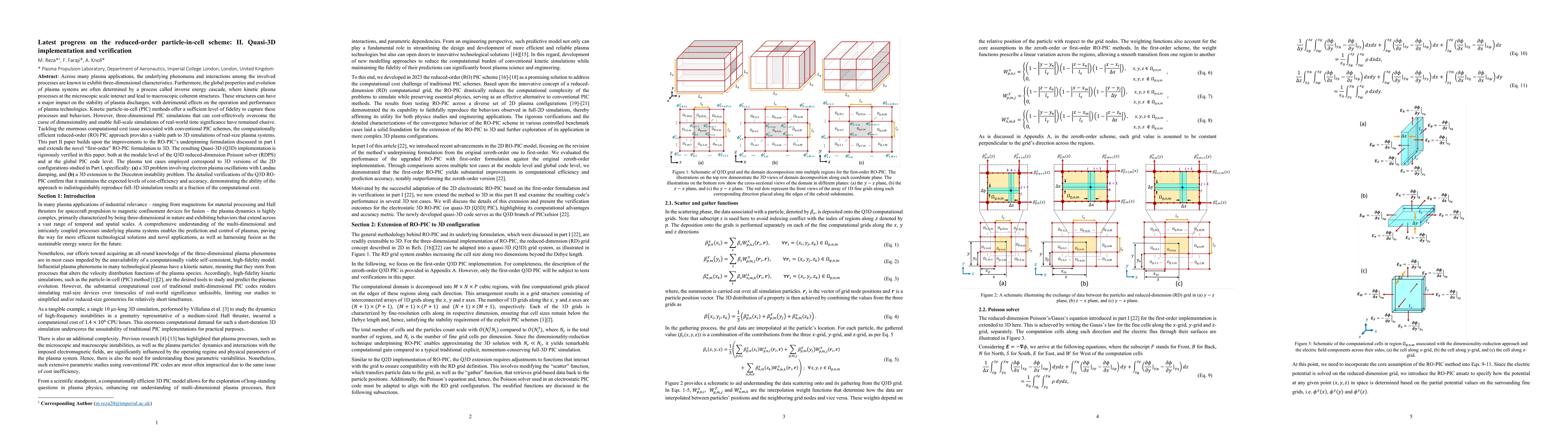 Thumbnail for Latest progress on the reduced-order particle-in-cell scheme: II.
  Quasi-3D implementation and verification