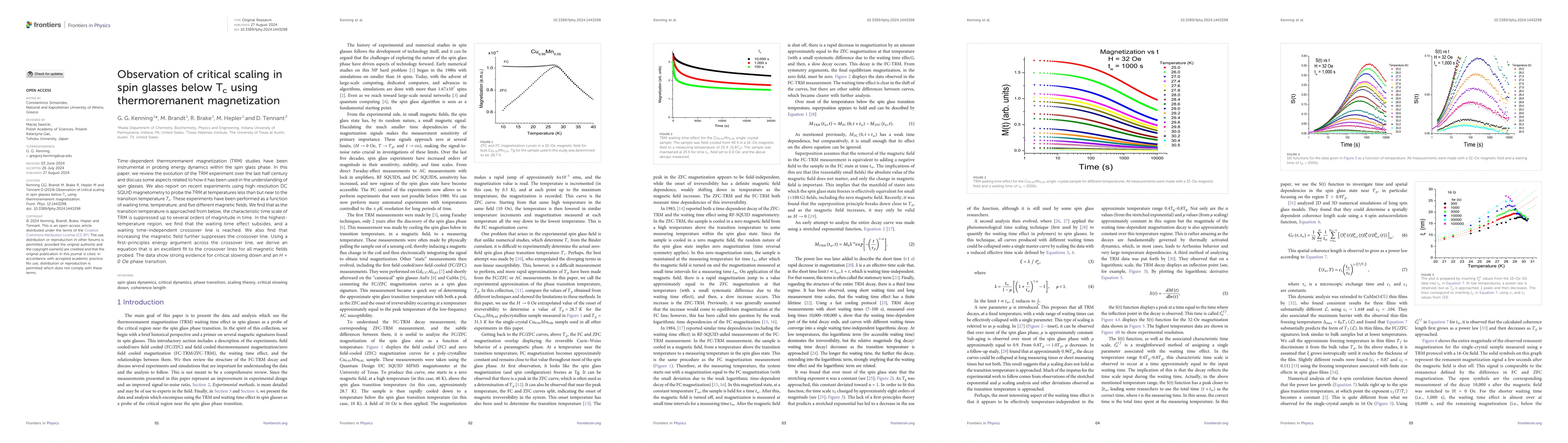 Thumbnail for Observation of Critical Scaling in Spin Glasses below Tc using the
  Thermoremanent Magnetization
