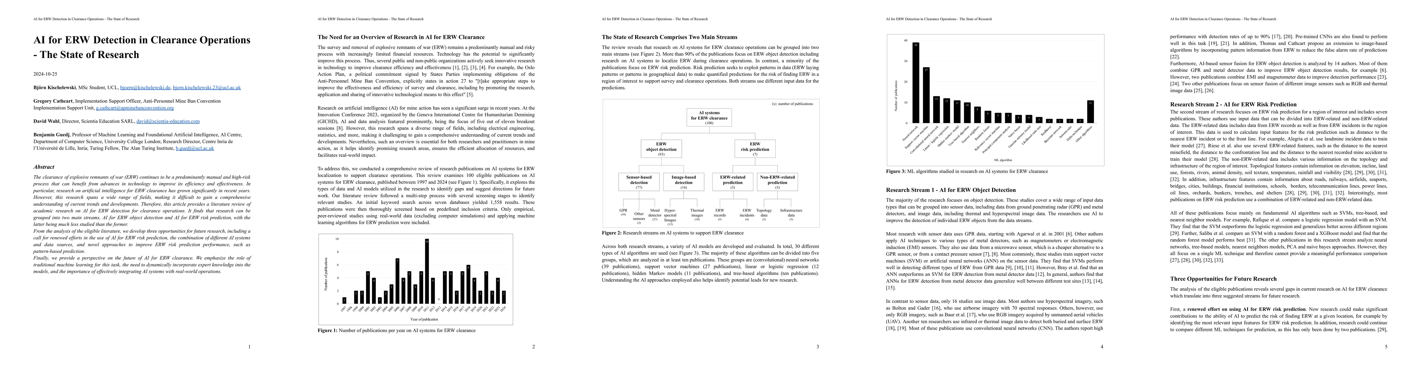 Thumbnail for AI for ERW Detection in Clearance Operations -- The State of Research