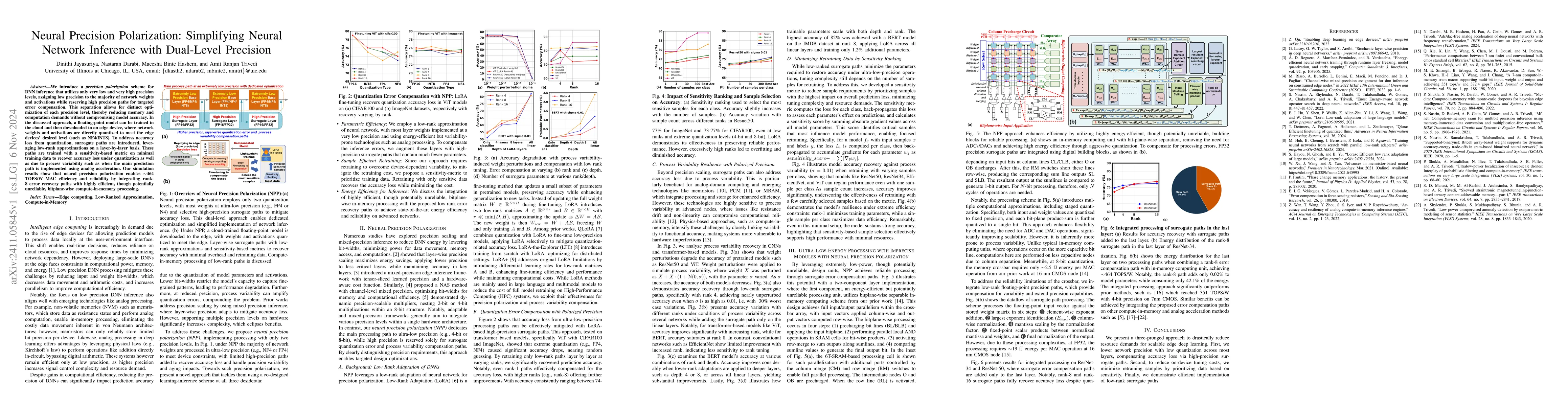 Thumbnail for Neural Precision Polarization: Simplifying Neural Network Inference with
  Dual-Level Precision