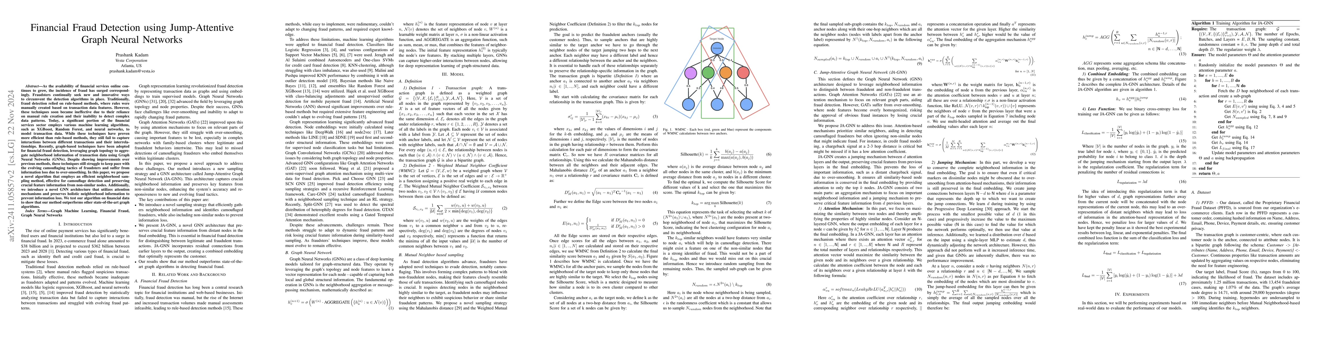 Thumbnail for Financial Fraud Detection using Jump-Attentive Graph Neural Networks