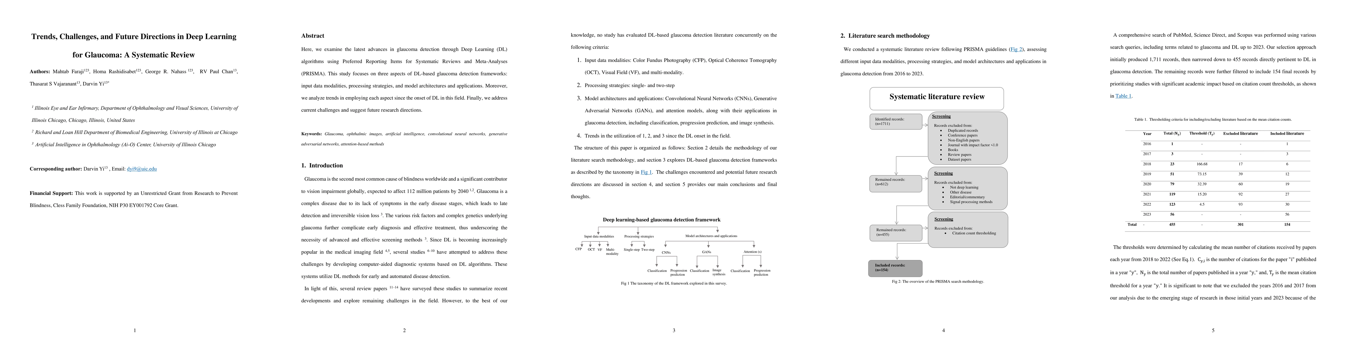 Thumbnail for Trends, Challenges, and Future Directions in Deep Learning for Glaucoma:
  A Systematic Review