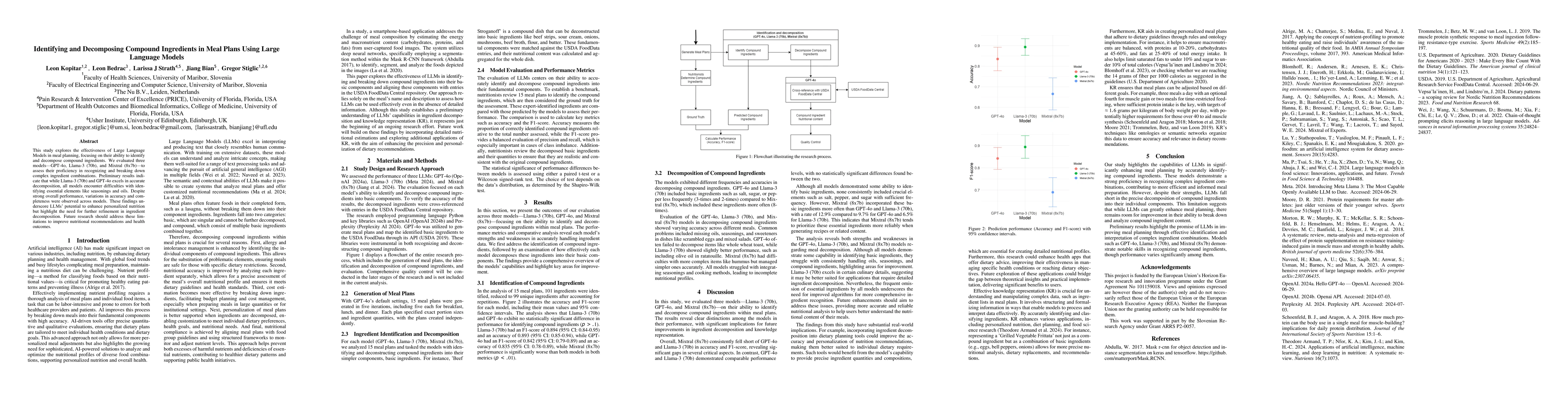Thumbnail for Identifying and Decomposing Compound Ingredients in Meal Plans Using
  Large Language Models