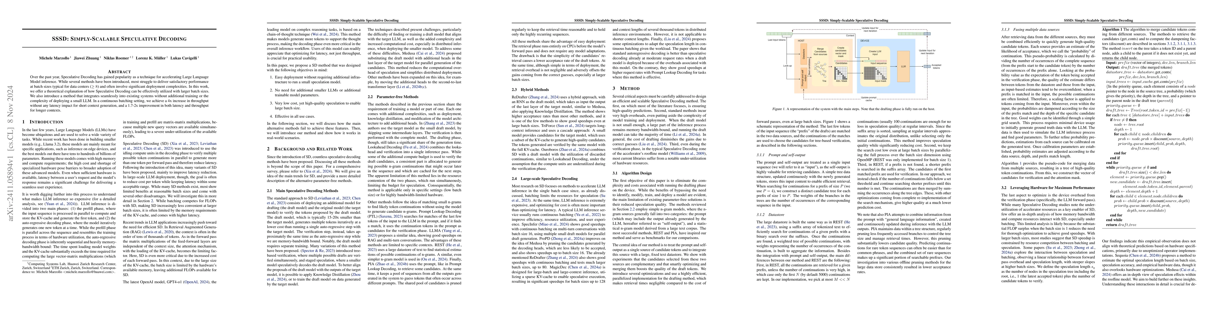 Thumbnail for SSSD: Simply-Scalable Speculative Decoding