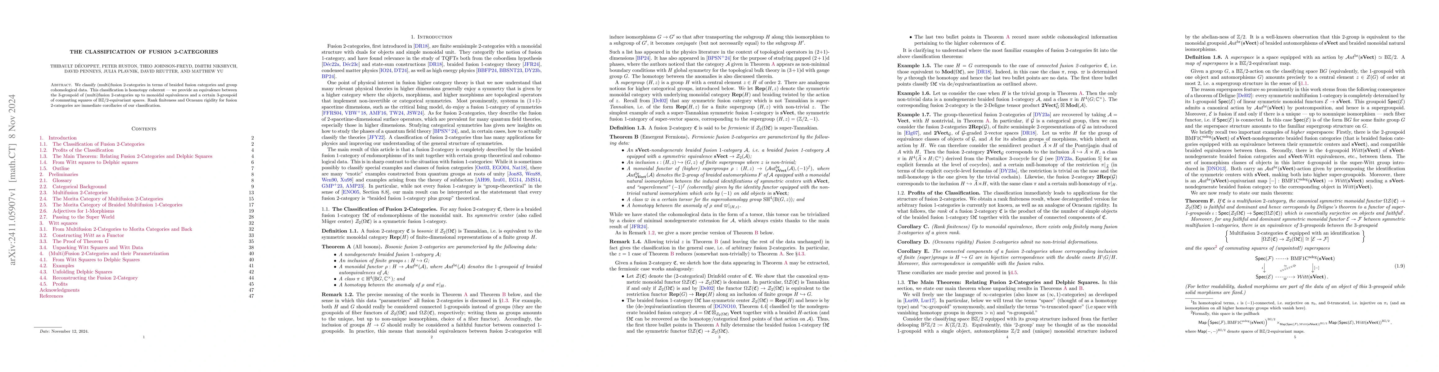 Thumbnail for The Classification of Fusion 2-Categories