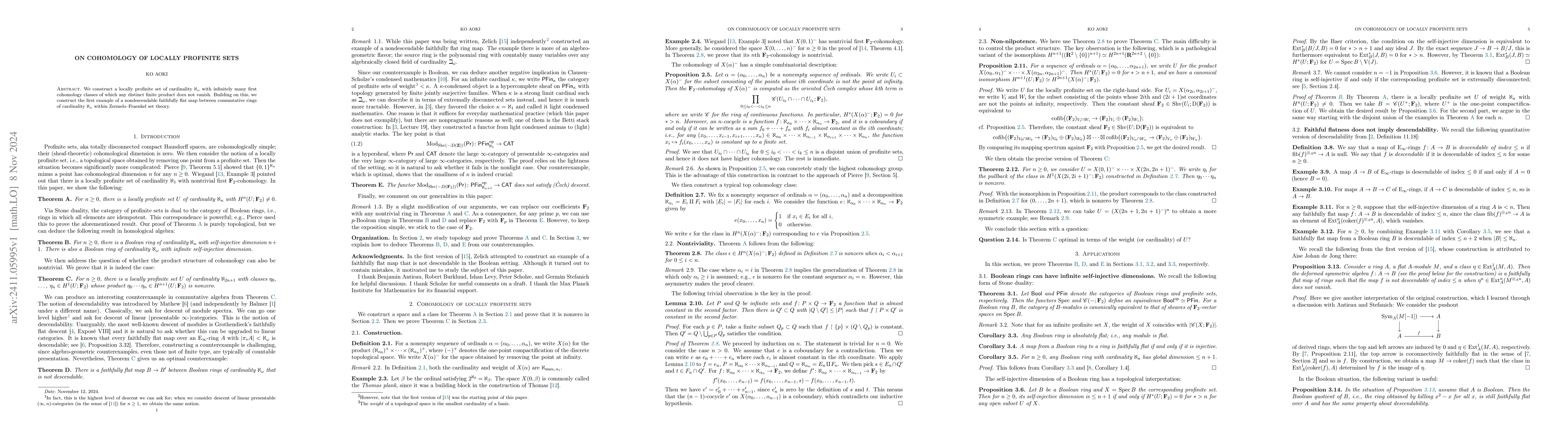 Thumbnail for On cohomology of locally profinite sets