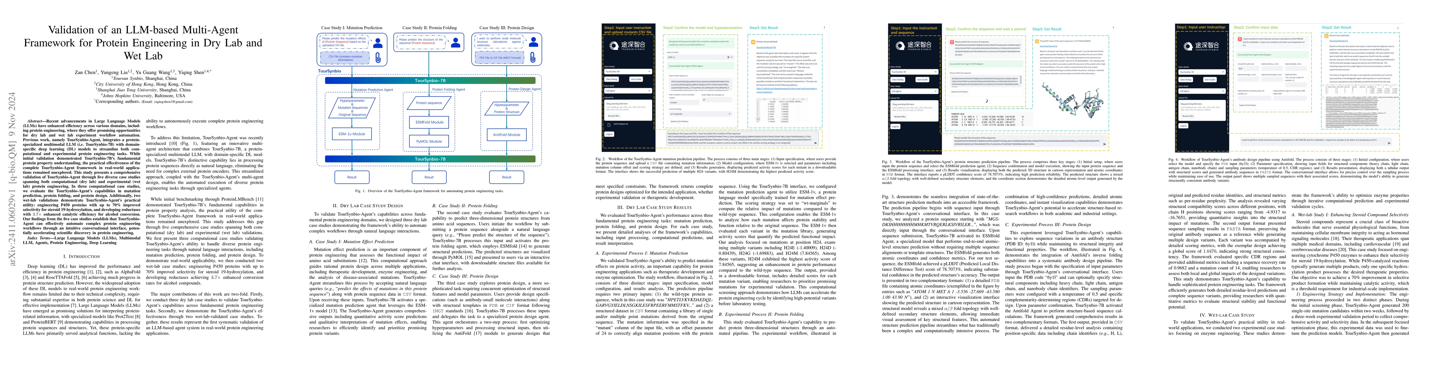 Thumbnail for Validation of an LLM-based Multi-Agent Framework for Protein Engineering
  in Dry Lab and Wet Lab