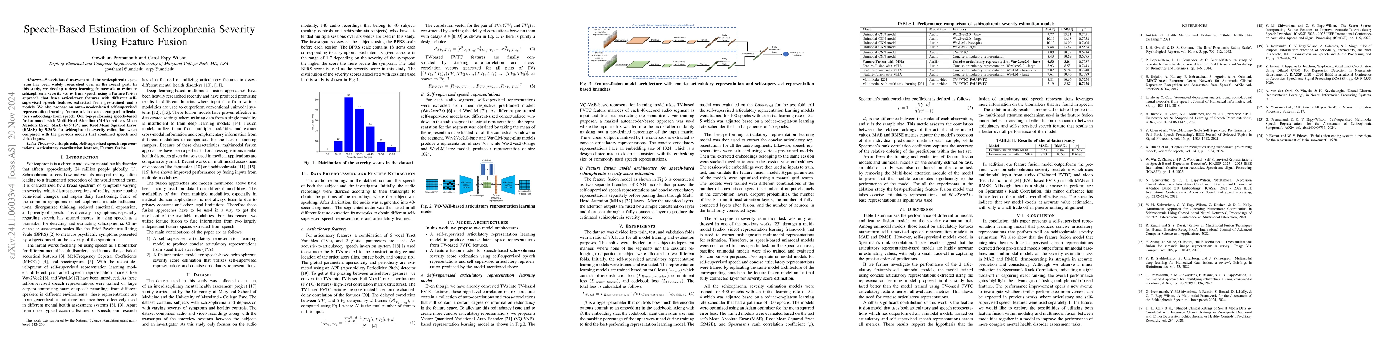 Thumbnail for Speech-Based Estimation of Schizophrenia Severity Using Feature Fusion