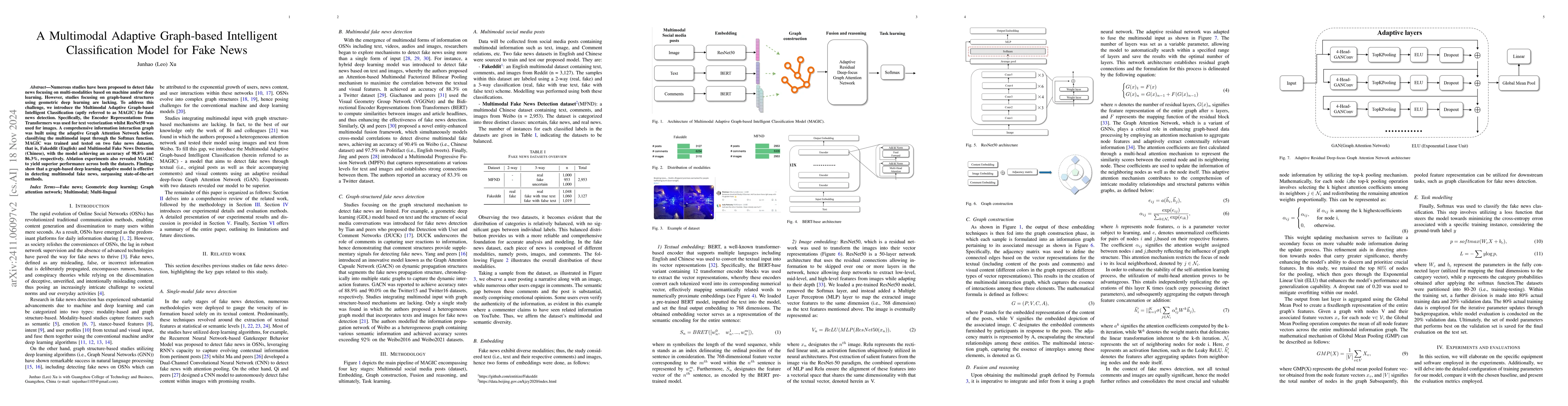 Thumbnail for A Multimodal Adaptive Graph-based Intelligent Classification Model for
  Fake News