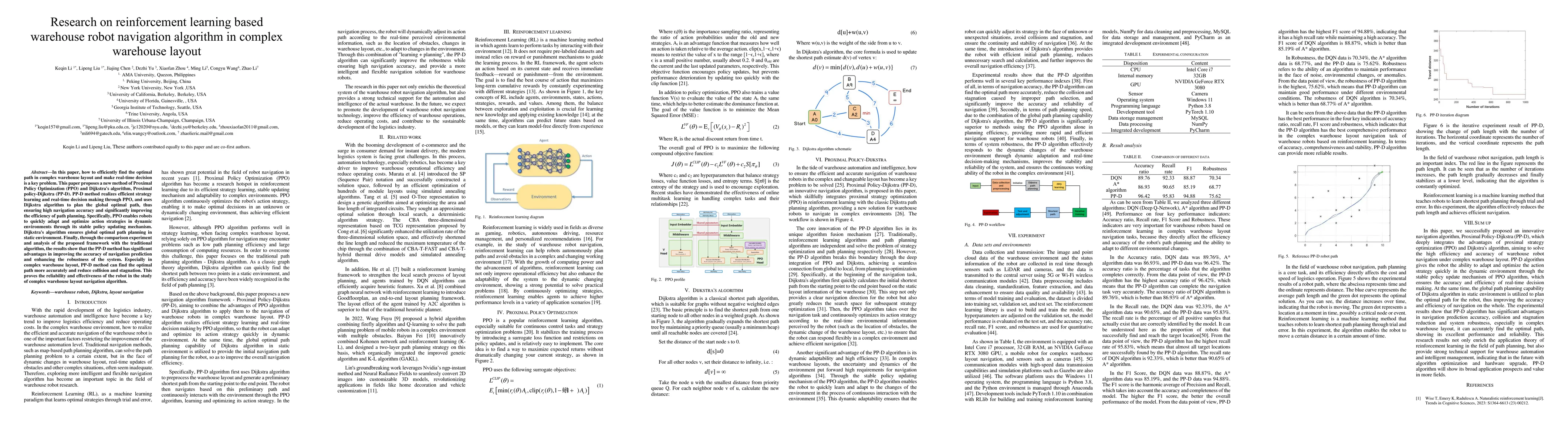 Thumbnail for Research on reinforcement learning based warehouse robot navigation
  algorithm in complex warehouse layout