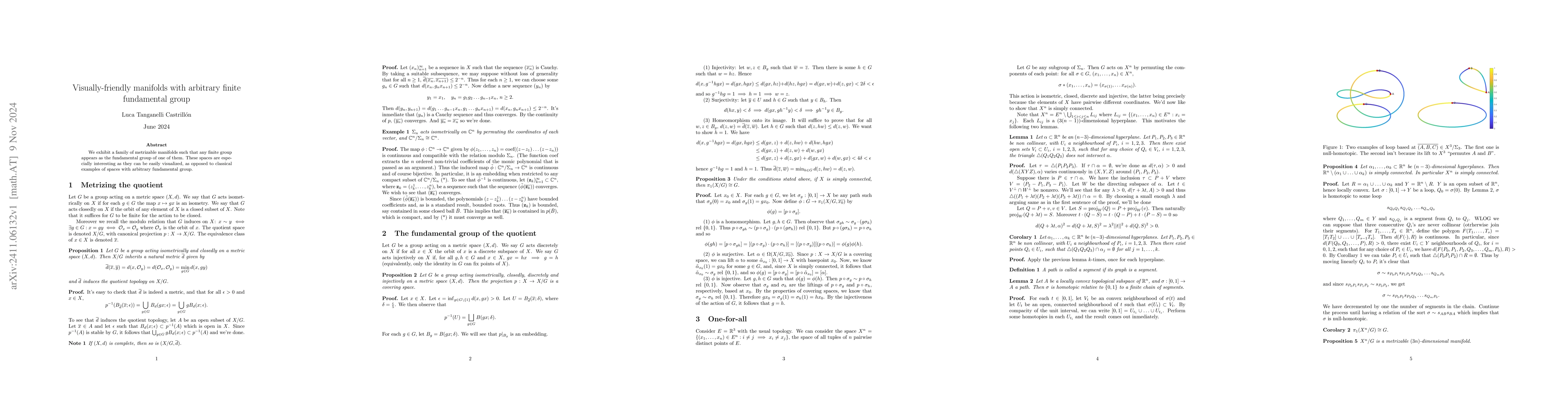 Thumbnail for Visually-friendly manifolds with arbitrary finite fundamental group