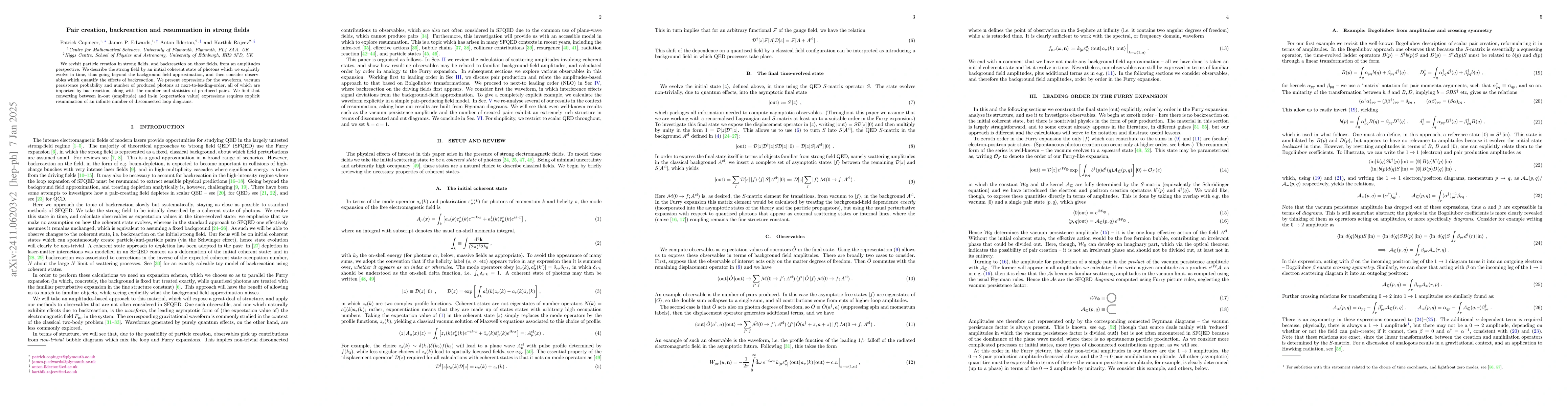 Thumbnail for Pair creation, backreaction, and resummation in strong fields