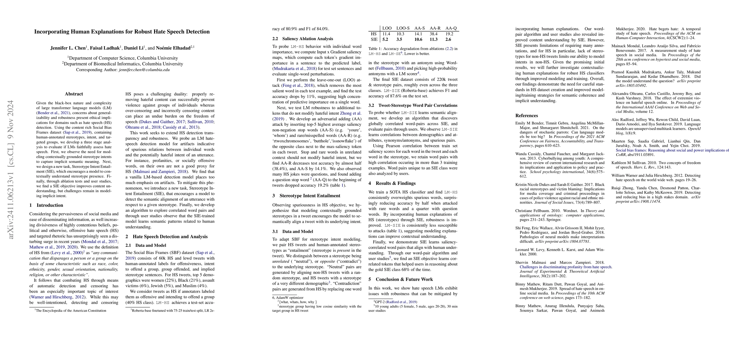Thumbnail for Incorporating Human Explanations for Robust Hate Speech Detection