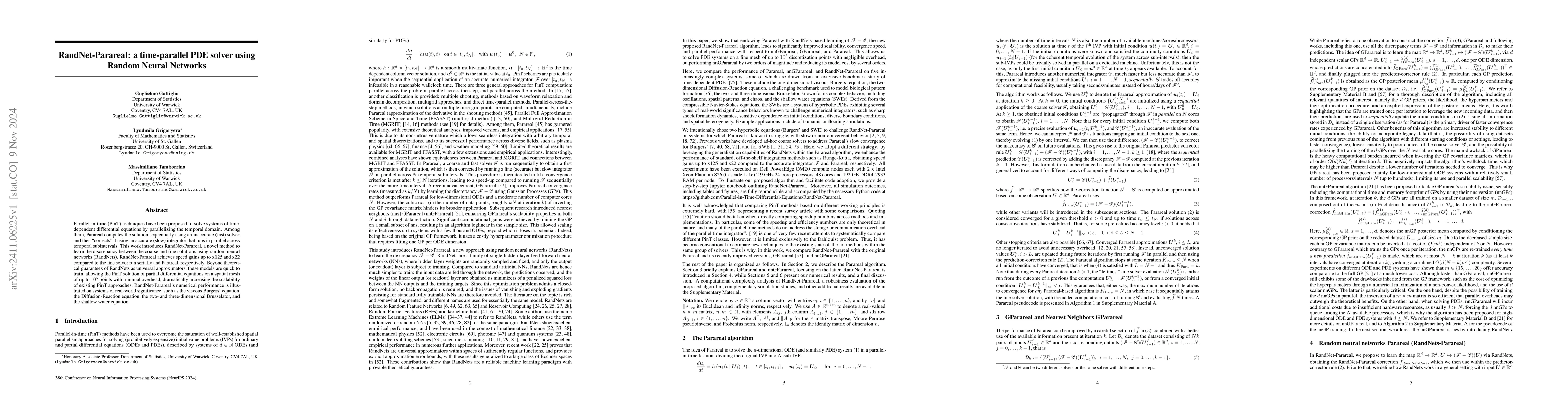 Thumbnail for RandNet-Parareal: a time-parallel PDE solver using Random Neural
  Networks