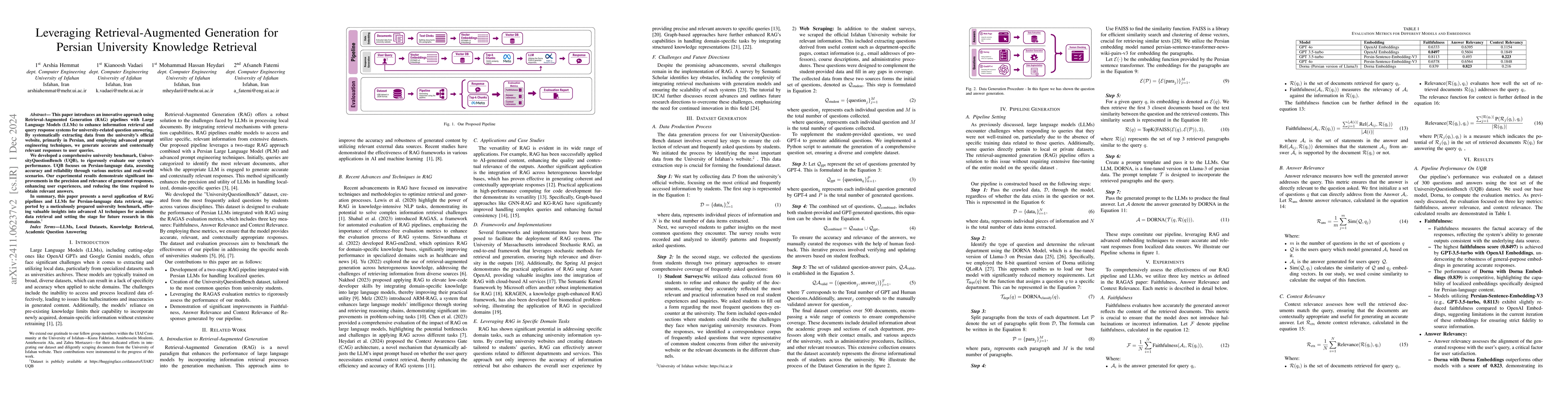 Thumbnail for Leveraging Retrieval-Augmented Generation for University Knowledge
  Retrieval