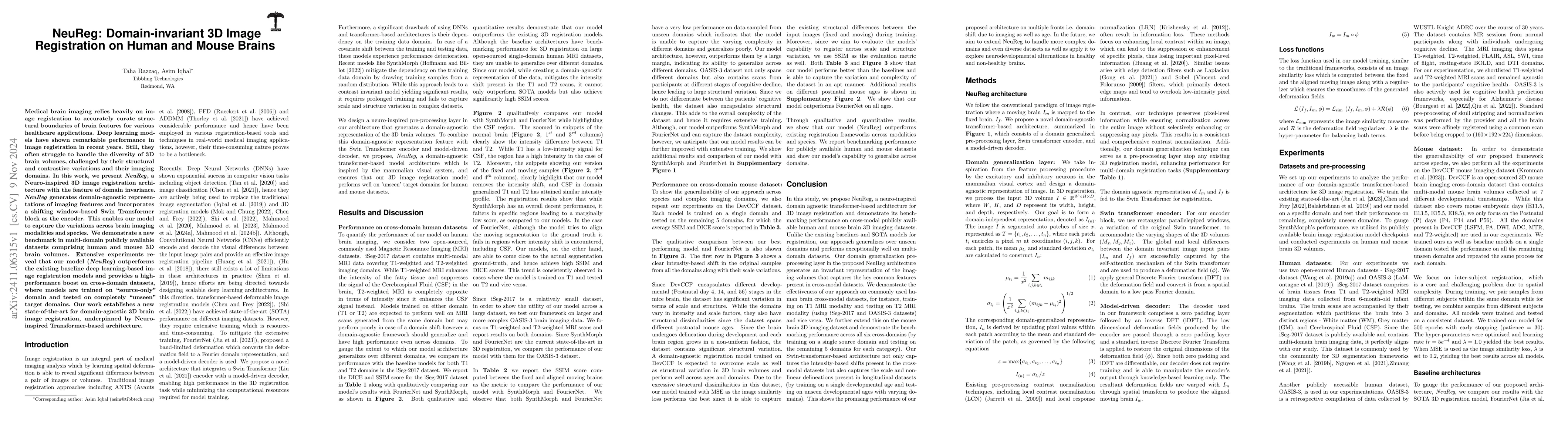 Thumbnail for NeuReg: Domain-invariant 3D Image Registration on Human and Mouse Brains