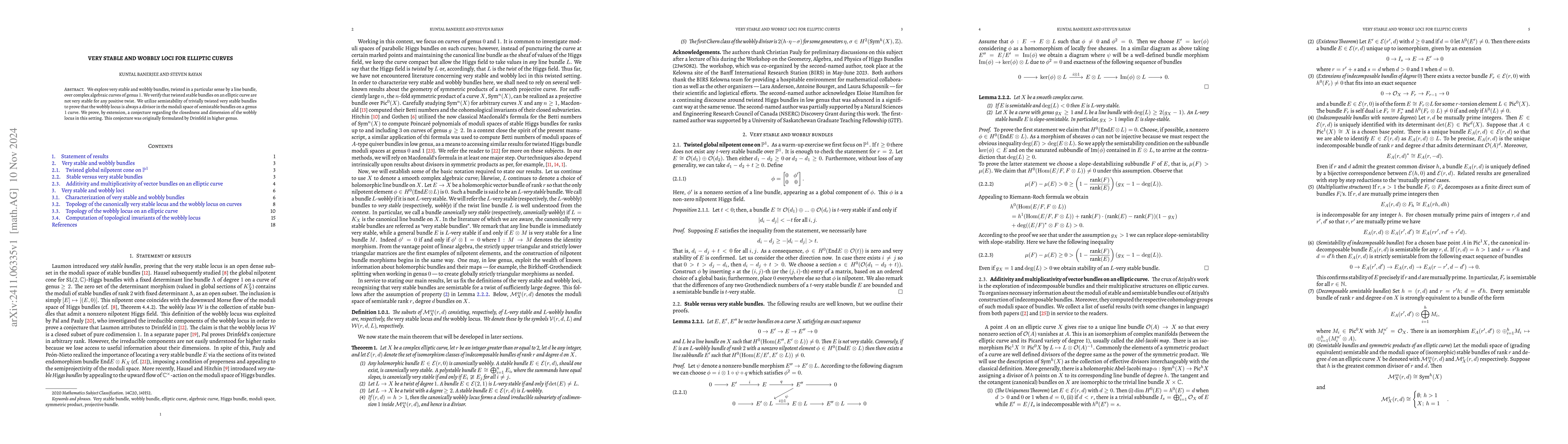 Thumbnail for Very stable and wobbly loci for elliptic curves